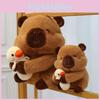Adorable Soft Plush Capybara Doll For Kids Cute Cartoon Yellow Duck Design