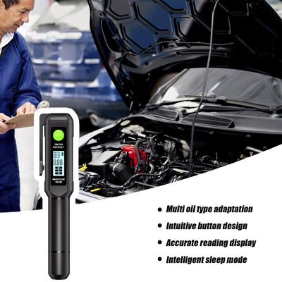 Brake Fluid Moisture Tester Auto Brake Diagnostic Checker Tool Digital Display Buzzer Alarm Precise Detector For Automotive Road