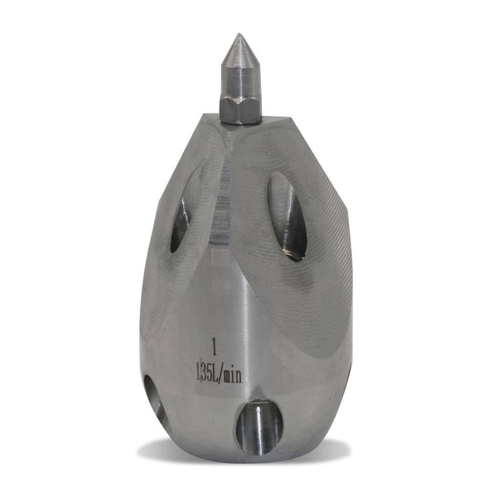 1 Pcs High-pressure Stainless Steel Puncture Nozzle Nozzle Cleaning And Dredging Vehicle Specific Universal Rotary Ceramic Nozzl