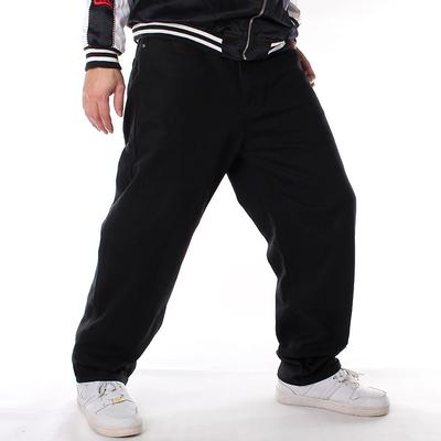 European And American Pants, Street Hip-Hop Jeans, Men'S Trendy Loose Casual Long Pants, Plus Fat And Plus Size