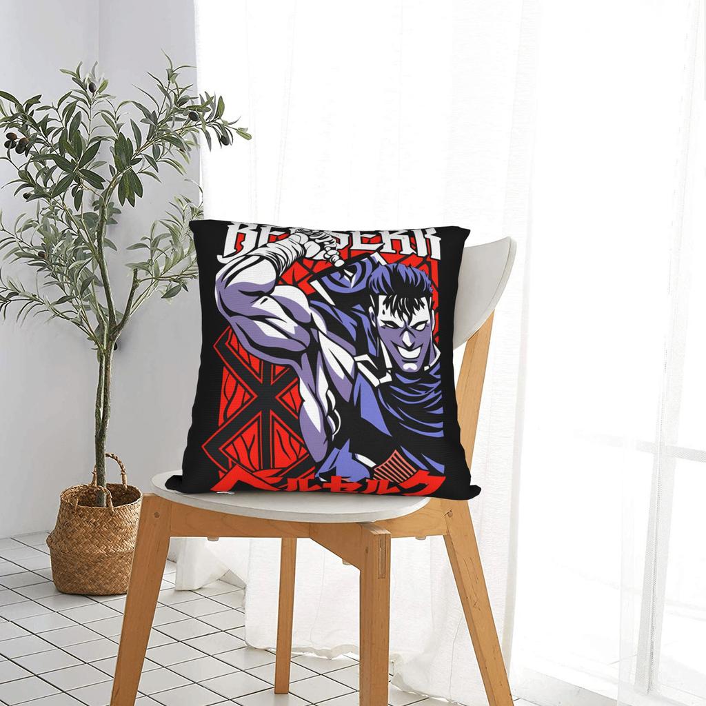 Pillow Cover B-Berserks Retro Trendy Pillow Case For Sofa Home Decor Pillowcases