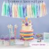 Party Unicorn Garland Rainbow Iridescent Tassel Garlands Paper Flower Wedding Decoration Birthday Baby Shower Party Decorations