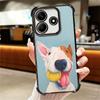 Perro Bull Terrier Lindos Cachorros Funda de Teléfono con Chapado Para Xiaomi Redmi Note 14 15 Pro Plus 13 12 11 11S 11T 10 9S 9 5G Anti-Caída Aira