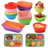 40 Adet Öğle Yemeği Kutusu Bölücü Seti Tekrar Kullanılabilir Silikon Kek Kapları Pişirme Muffin Kapları Isıya Dayanıklı Bölücü Kaplar Öğle Yemeği Kutusu Bento Kutusu için