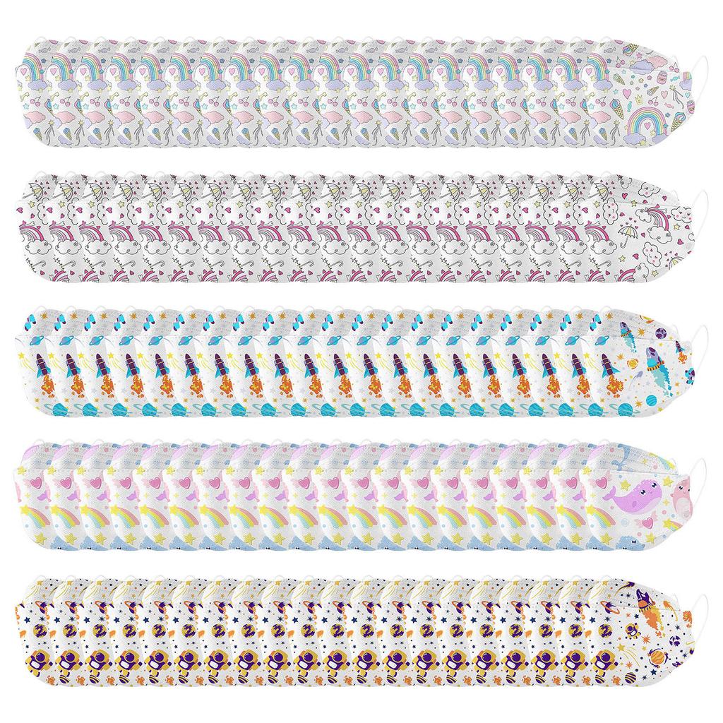 100 stk Barn Barn Baby Masker Engangsmasker Tegneserie Ørehengermasker Blandet Parti