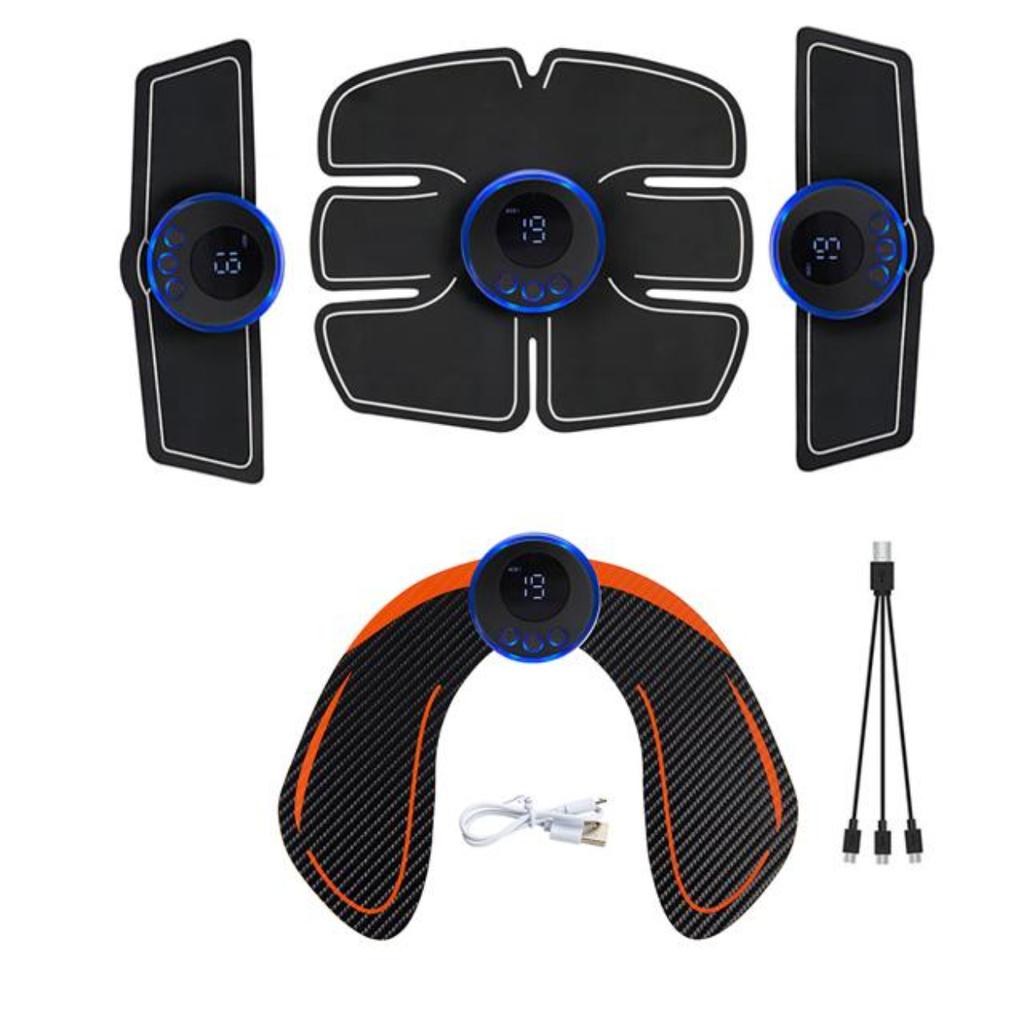 Stimolatore Muscolare Elettrico EMS Allenatore per Fianchi Collo Braccio Gamba Addominale Tonificante Muscolare Fitness Domestico Massaggiatore Dimagrante per il Corpo
