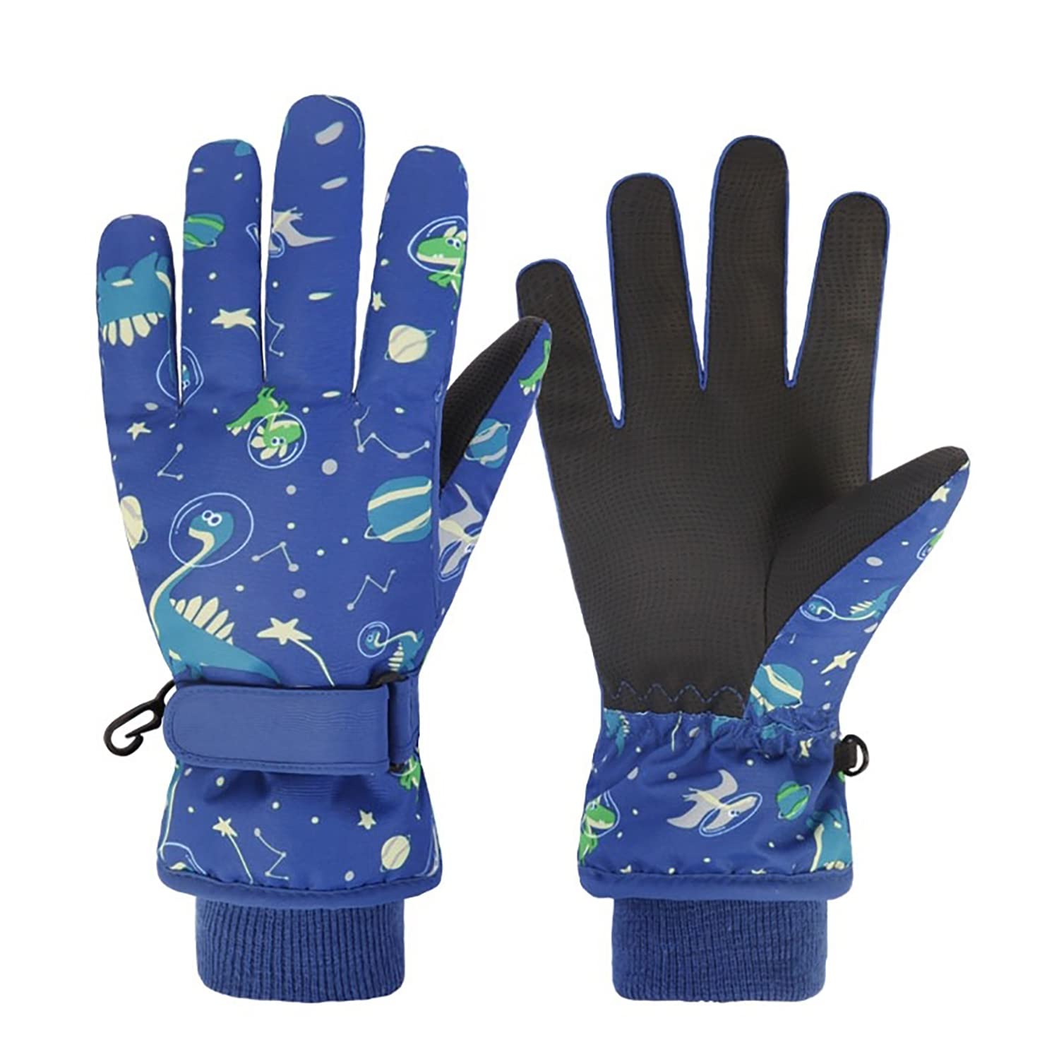 

Ski Gloves for Winter Snow Fleece Loss Perfect for Boys and Perfect for Snow and Outdoor S Dark Kids, Gloves, 5-Layer Insulation, Water-Repellent, темно-синий