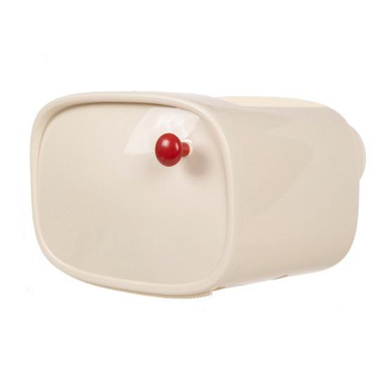 

Tissue Box Top Storage Waterproof Tissue Holder No Wall Damage Easy Stick Creamy Style Universal Paper Towels for Bathroom красный