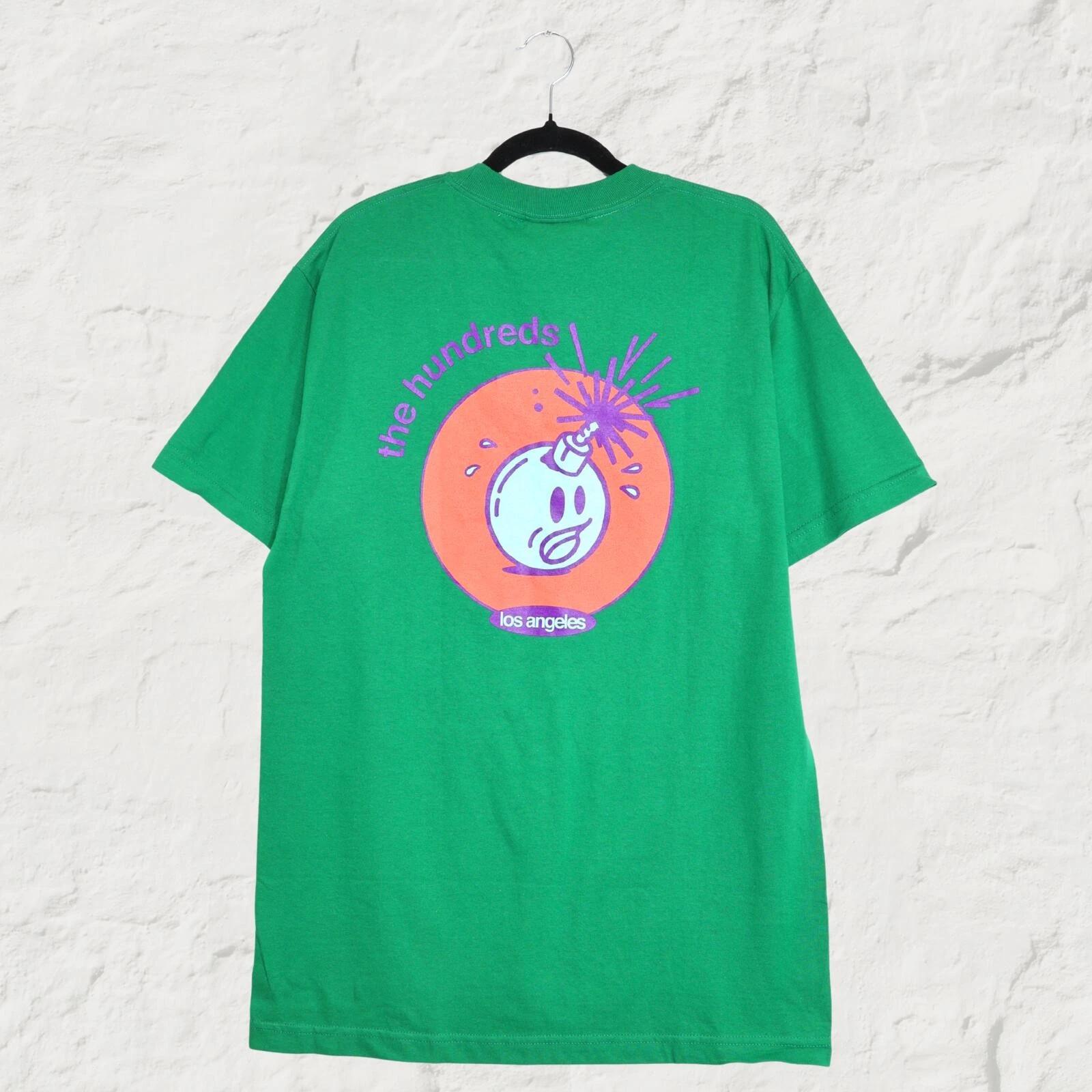 The Hundreds Adam Bomb Splash Cartoon Tee Forest Green T-Shirt M S