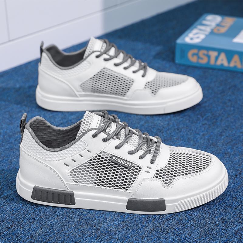 YRZL Men's Sports Shoes Summer Casual Mesh Shoes Lightweight Breathable Non Slip Sneakers Shoes Fashion Men Walking Shoes