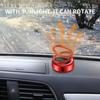Car Perfume Ornaments Solar-Powered Double-Ring Suspended Rotating Fragrance High-End Car Interior Decoration Supplies