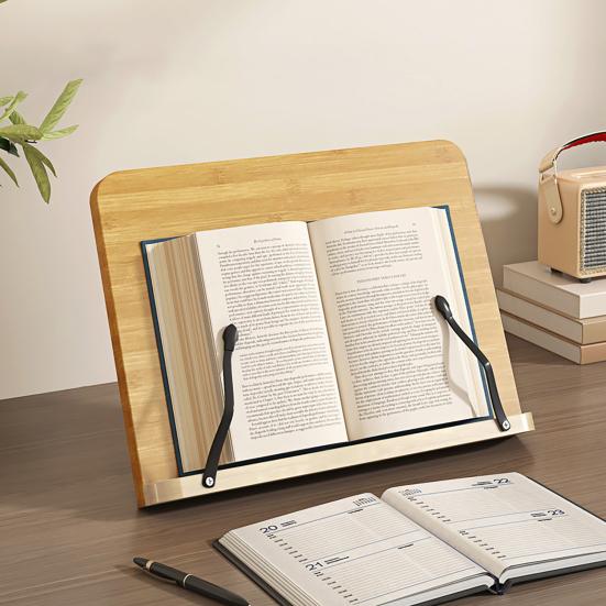 Book Stand for Reading 8 Height Adjustable Book Holder Hands-Free Reading Recipe Cookbook Tablet Holder