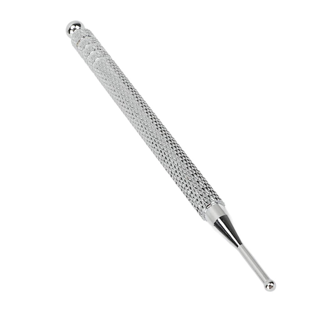 Copper Ear Acupuncture Pen Professional Ergonomic Ear Acupoint Reflexology Massage Tool Silver