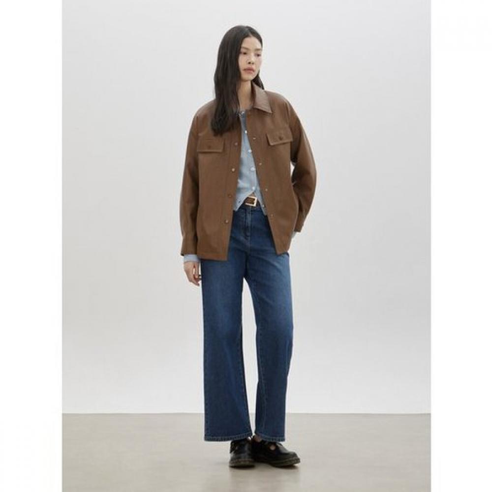 Cc Collect Belted Faux Leather Jacket C263psf154