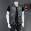 Herren Jeansjacke Motorradweste Retro Mode Motorradbekleidung Lässige Vielseitige Jeansweste Herrenbekleidung