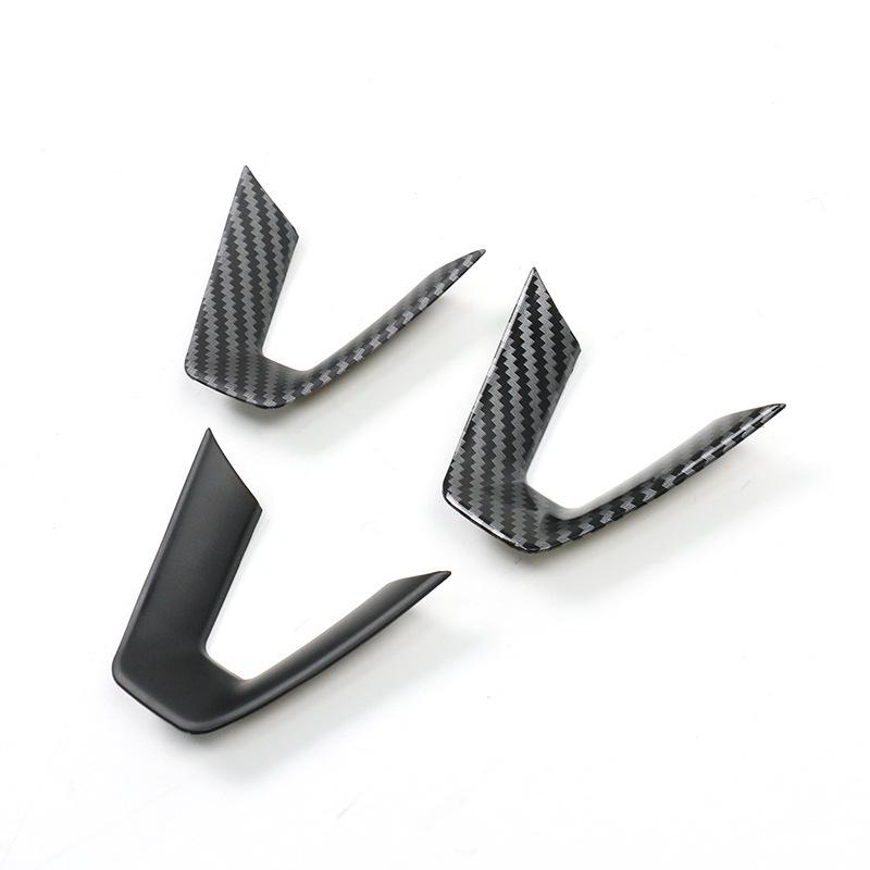 Model 3 Lenkrad Dekorationsaufkleber - Zubehör zur Innenraummodifikation