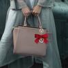 Elegant Pearls Heart Ribbon Bowknot Keychain For Women With Korean Style Design And Sturdy Alloy Materials