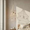 Maritimes Ozean-Ornament Natürliches Hanfseil Fischernetzkorb Hängende Dekoration Handgeflochtener Drahtfischkorb Ornament für Zuhause Wohnzimmer Dekoration