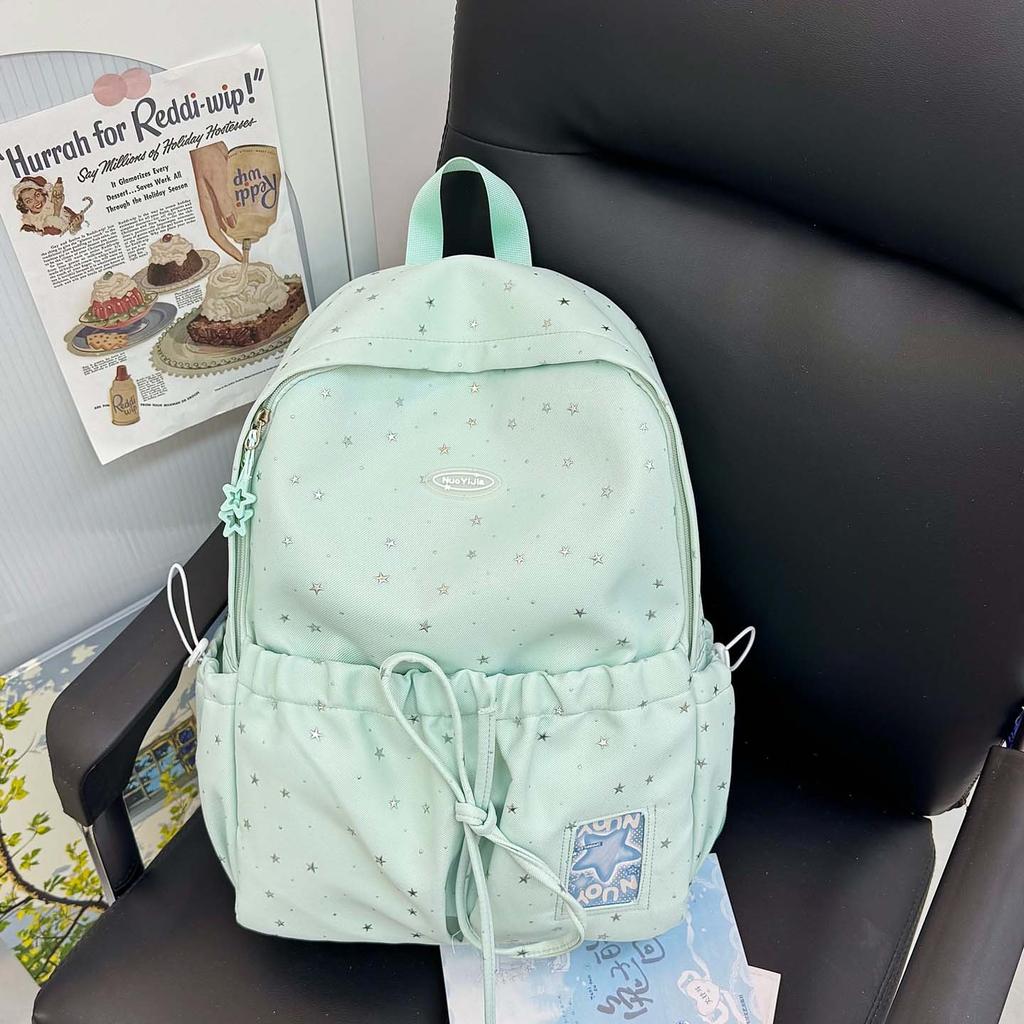Schoolbag Korean Version Ins Small Fresh and Sweet Backpack Women's Large Capacity Simple and Versatile Student Schoolbag Fashionable Casual Backpack