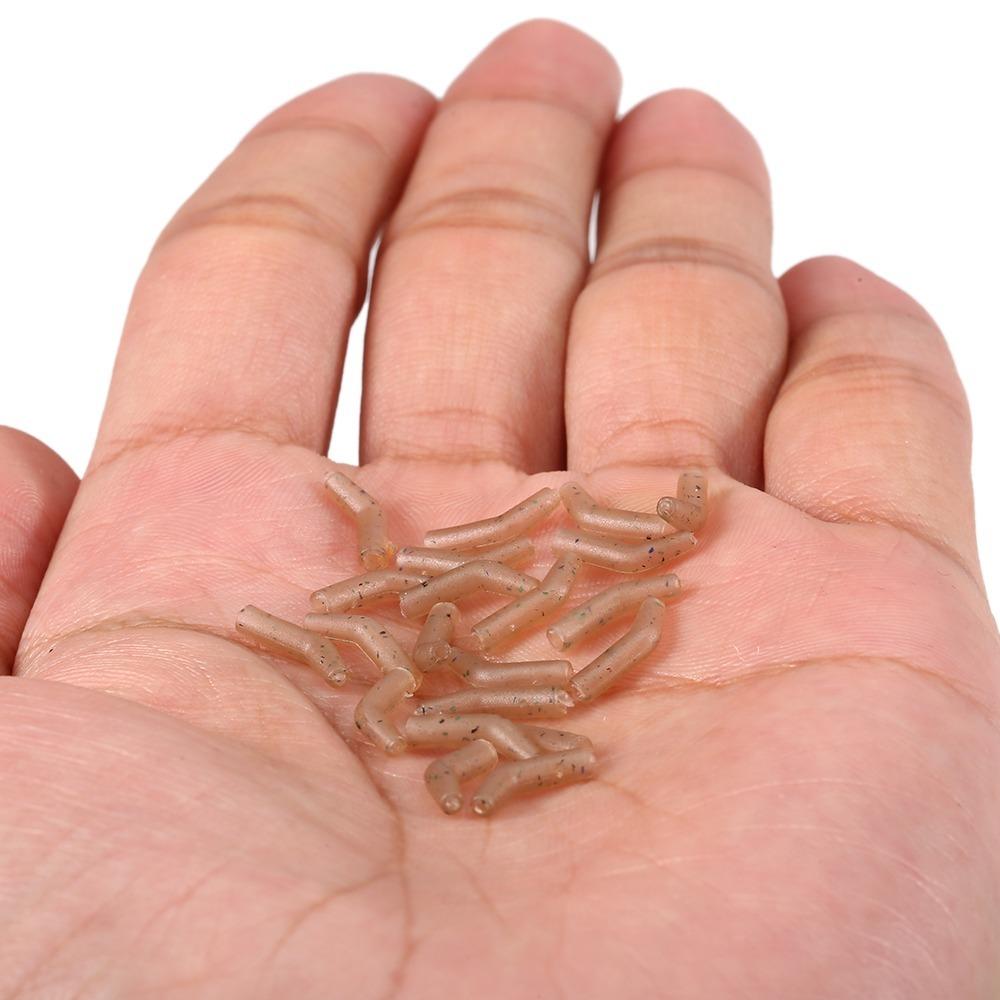 200PCS Lightweight Fishing Anti Tangles Sleeves Mini Anti Hook Sleeves Carp Fishing хаки