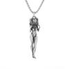 Hell Death Scythe Necklace Pendant Gothic Mysterious Devil Necklace Men\'s Personality Punk Retro Halloween Trend Jewelry