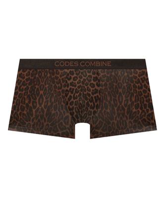 [Codes Combine Innerwear] Chocolate Brown Leopard Print Boxer Briefs [Shipped from Korea] 100% Authentic