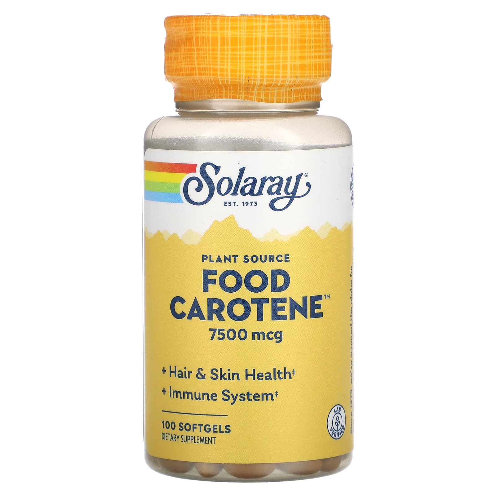 

Food Carotene, 7,500Mcg, 100 Softgels