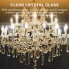 AHIER 10Pcs Clear Crystal Teardrop Chandelier Prism Pendants Shiny Glass Crystals Beads for Light Lamp, Jewelry Making. (Teardrop)