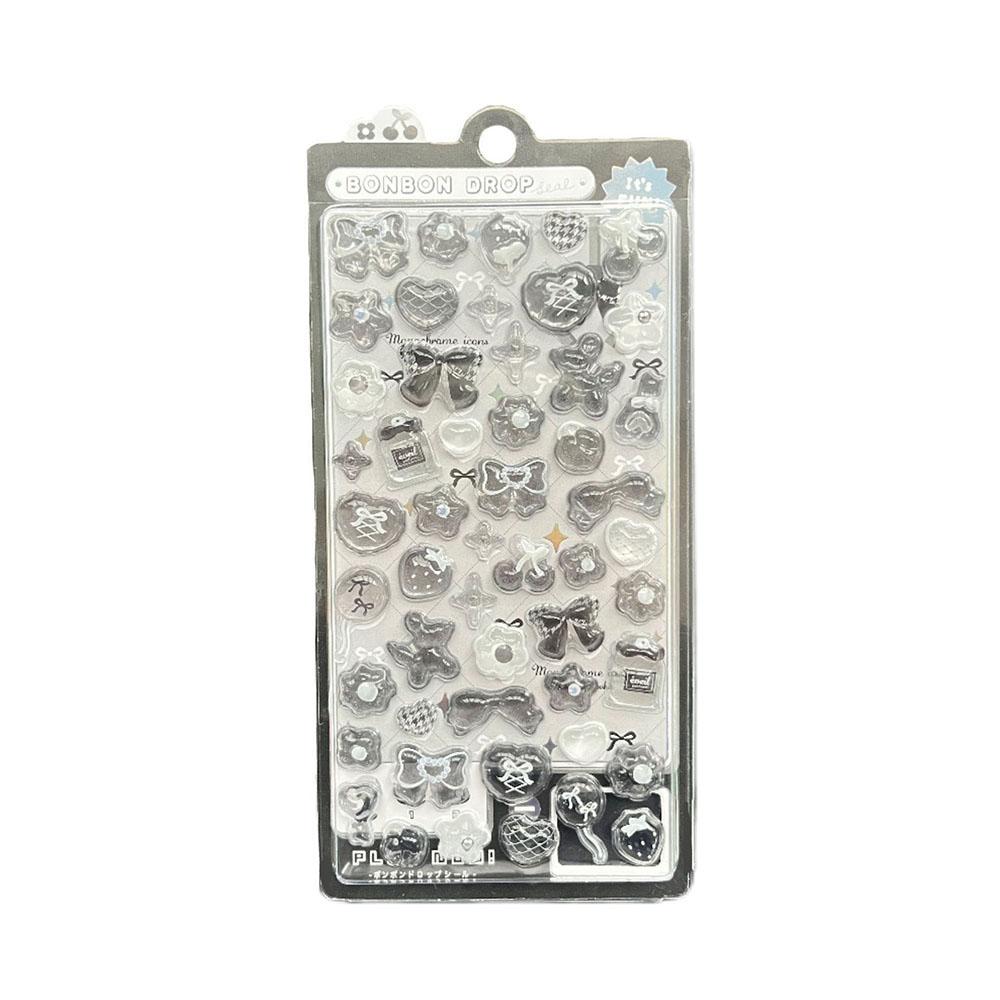 Kawaii 3D Bubble Stickers Y2K Cute Pop Up Jelly Stickers For Scrapbooking DIY Diary Planner Phone Case Decoration Relief Sticker
