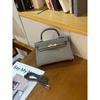 New trendy second-generation mini Kelly bag shoulder messenger bag niche contrasting handbag