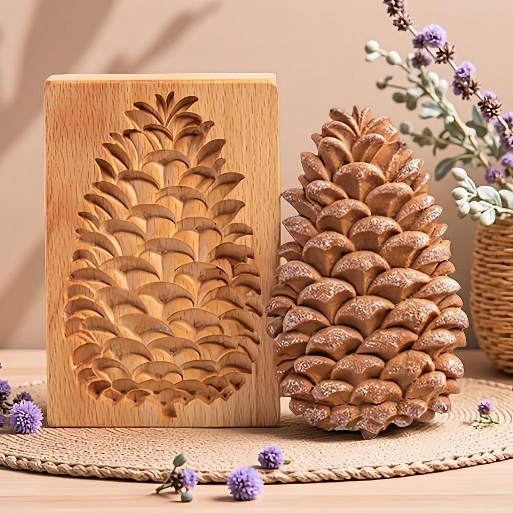 Holz Ausstechform Haushalt Kuchenform Presse Weihnachten 3D Keks Prägeformen Bäckerei Gadget Küchenzubehör