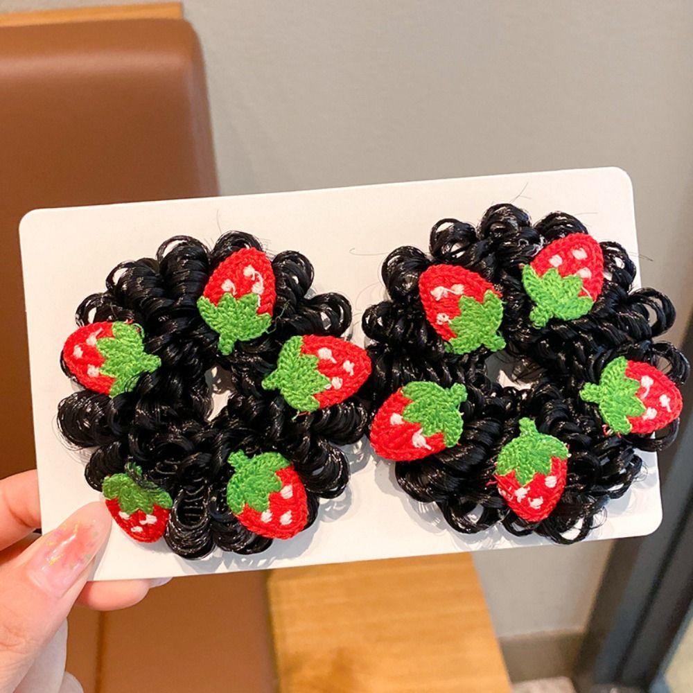 

2 шт. Милый ободок для волос, головной убор, парик для маленькой девочки, шиньон, наращивание волос, новогодний головной убор, подарок 4