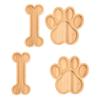 Bamboo Serving Tray Bone or Claw Shaped Charcuterie Board Snack