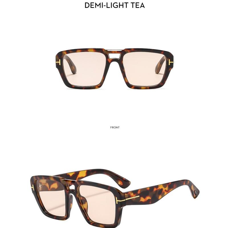 Women's sunglasses, square T-shaped sunglasses, men's and women's fashion sunglasses