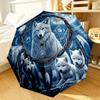 Indian Wolf Dreamcatcher Umbrella 8-Frame for Travel, camping, Casual Lightweight Portable Umbrella, Essential for every family Holidays Gift