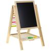 Wooden Double-Sided Magnetic Chalk Board with Abacus + Accessories