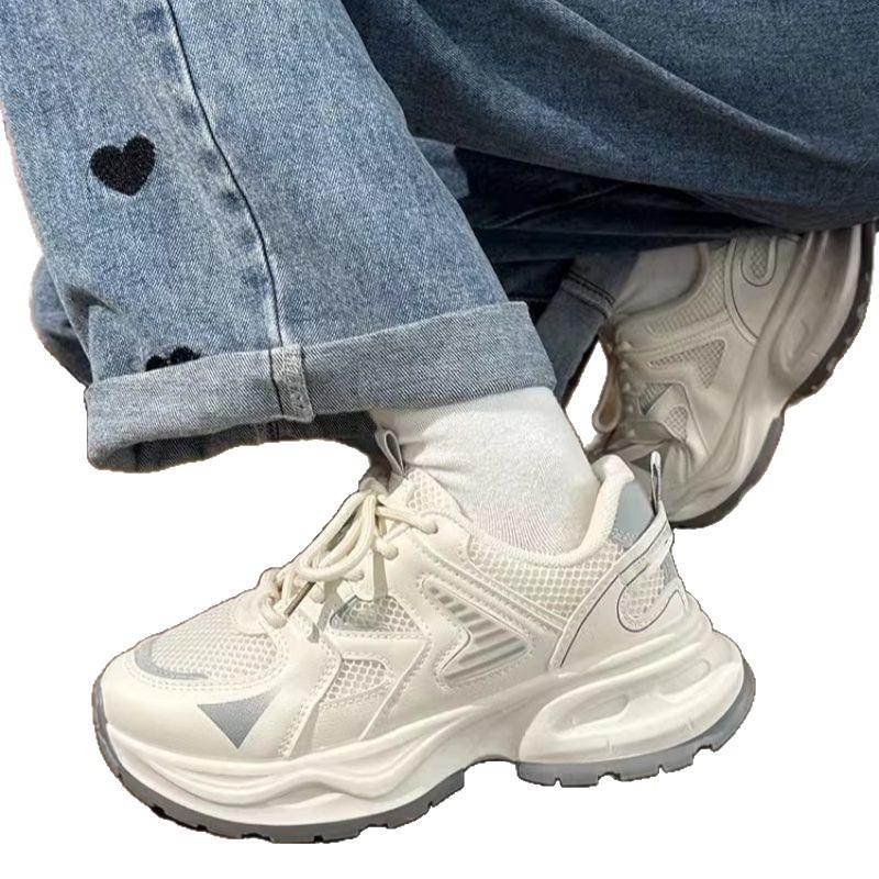 Wasteland wind dad shoes women's 2025 new spring and autumn sports shoes popular thick-soled versatile casual shoes children's tide