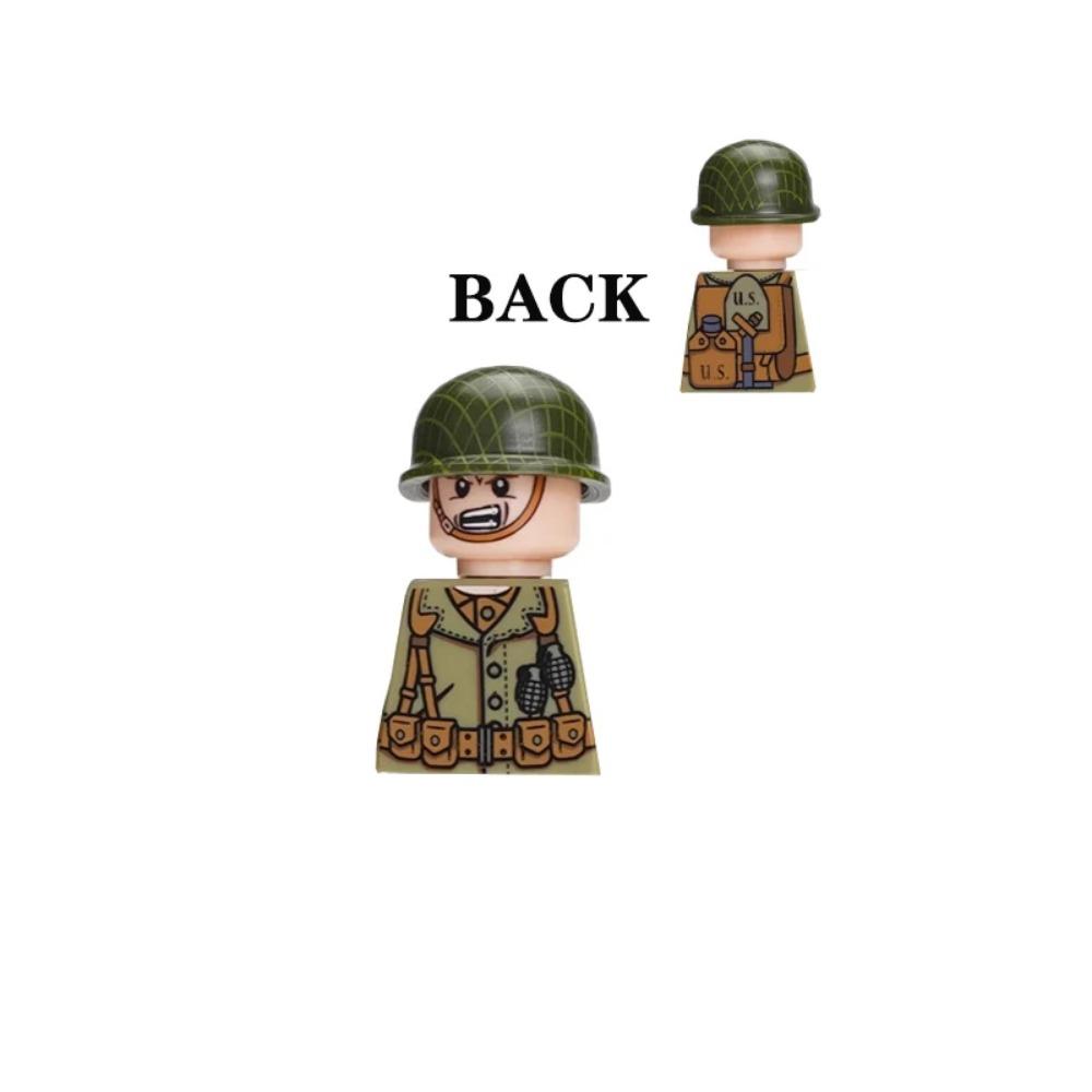 US Airborne 101ST Soldier Figures Building Blocks Officer Army Warrior Infantry Military Accessories Gun Weapon Bricks Toys GR03