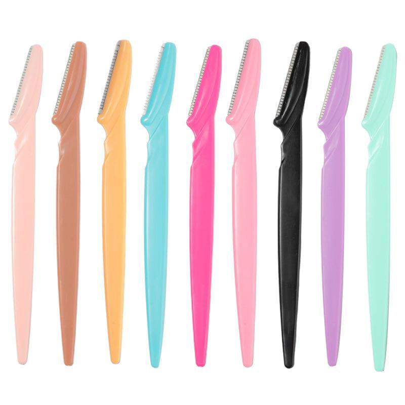 Eyebrow Trimmer Sharp Straight Handle Razor - Beauty Shaping Tool