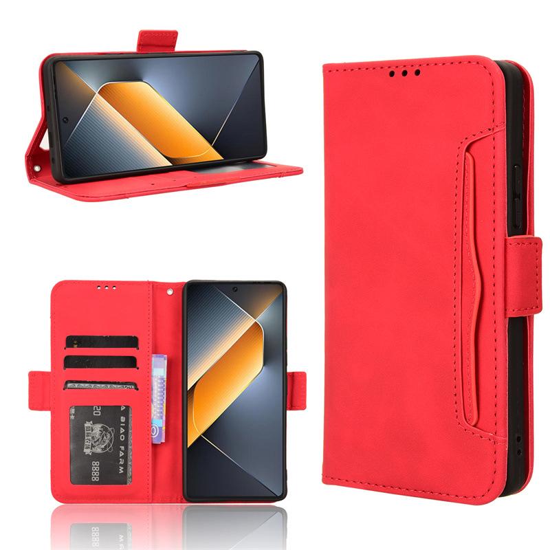 Tecno Pova 6 Pro 5G Leather Case with Multi-Card Slots and Flip Cover