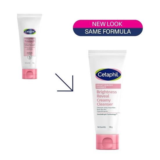 Cetaphil Cremă de curățare Brightness Reveal - 100 g| Gel de curățare facială pentru ten neuniform| Niacinamidă, Narcisă de mare| Fără parfum