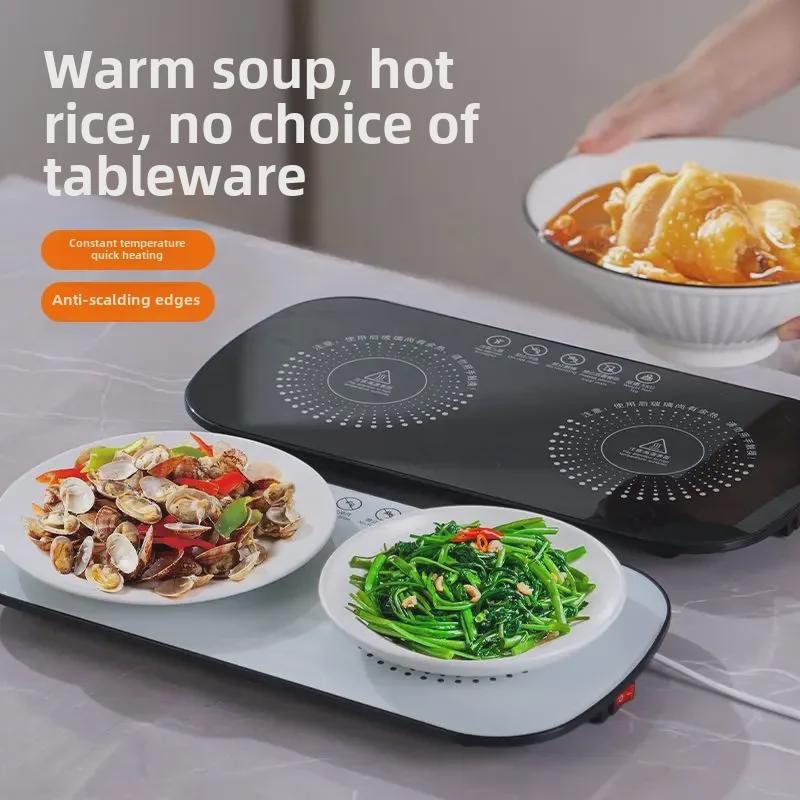 "Bandeja Aquecida Multifuncional: Controle Inteligente de Temperatura para Aquecer Alimentos e Leite"