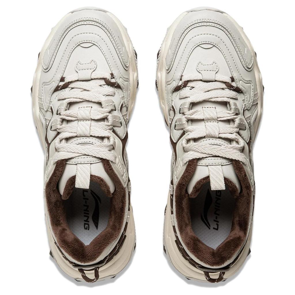 Li-Ning Cat Paw Lite 2 Comfortable Versatile Wear-Resistant Non-Slip Low-Top Casual Shoes Women sneaker Wind-Bell-Gray AGCU176-11