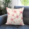 Light Pink Gentle Petals Cushion Cover Comfortable Reversible Pillow Cover Ideal for Car Sofa Bedroom  Beyond