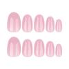 Glitter Shiny Nail Art: Short Round Wearable False Nails