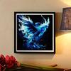 New Arrival 5D DIY Full Circle Diamond Painting "Blue Flame Phoenix" Embroidery Cross Stitch Home Decor Gift