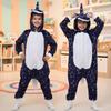 Piżama Onesie Kigurumi Kostium Gwiazdki Jednorożec Dzieci 115 - 125Cm