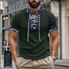 Summer Men Strap Corduroy Short Sleeve T-shirt Men