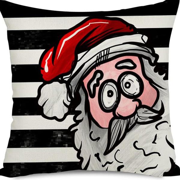 

Christmas Pillow 4-piece Set Sofa Pillow Christmas Pillow Case Cushion Linen Winter Pillow 45 * 45Cm [without core]