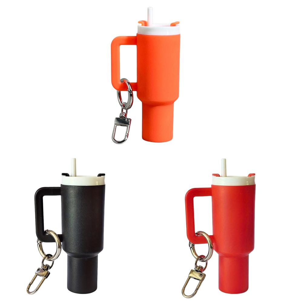 Portachiavi Mini Tazza Portachiavi Carino Bicchiere Portachiavi Portabalsamo Labbra Portachiavi Mini Ciondolo Portachiavi per Accessori Borraccia Stanley